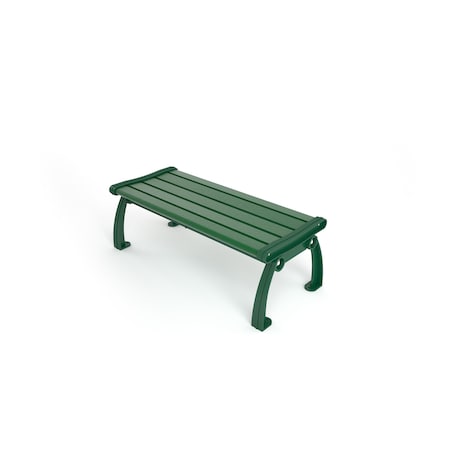Frog Furnishings Green 4' Heritage Backless Bench with Green Frame PB 4GREGFHERBAC